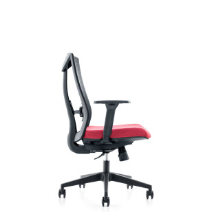 鍍鉻底座黑色網狀接待會議訪客椅AS-6212B